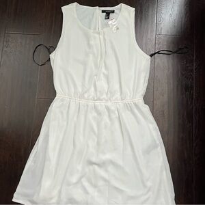 Forever 21 White Sleeveless Sundress Mini